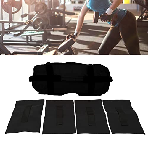 Multi Purpose Oxford Fabric Workout Sandbag with 6 Handles and Filler Bags for Indoor Gym Easy Adjustment, Easy Storage