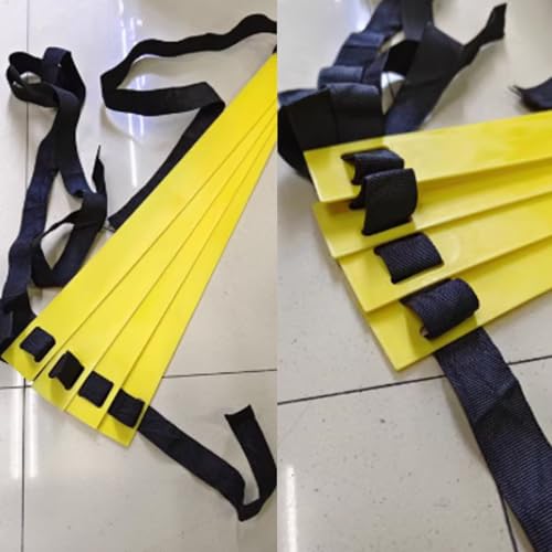 Agility Ladder Speed Ladder with Carry Bag, Plyometric Equipment, Feet Training Improves Coordination, Ideal for Athletes Adults Junior Kids(2m/6.5ft) - size: 2m/6.5ft