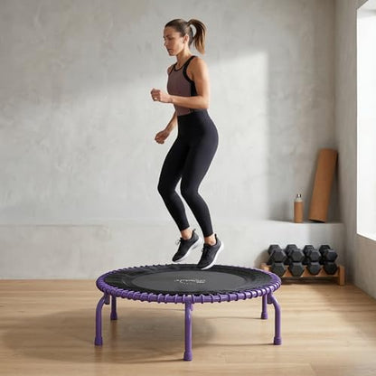 JumpSport 44" PRO Fitness Trampoline, Model 550 Exercise Rebounder, Purple