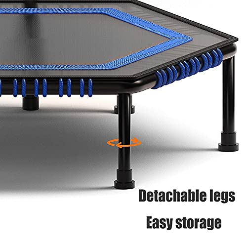 Trampoline 50in Mini Trampoline with Foamable Handles, Core Training Cardio Fitness Equipment for Men and Women, Home Gym Indoor Exercise Rebound Trampoline