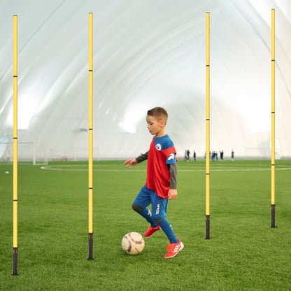 Soccer Training Equipment,Agility Speed Training Set, 20ft Agility Ladder - color: yellow
