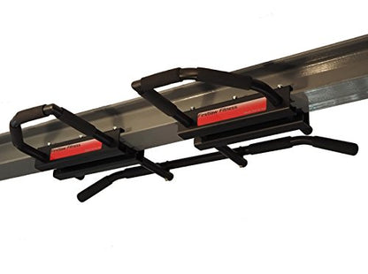 600 LBS Limit - Extreme I-Beam Pull Up Bar - Bent Bar - Rubber Grips