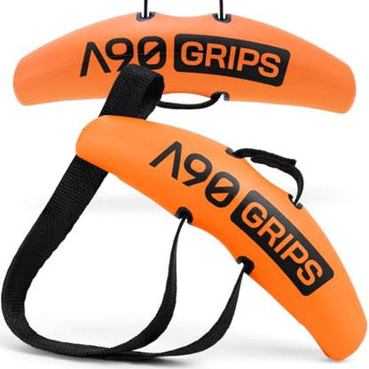Original Pull-Up Grips - Lat Pulldown Attachment - T-Bar Row & Cable Machine - D Handle - Forearm Strength Trainer - Gym Equipment - Exercise Equipment - Grip Strength Trainer