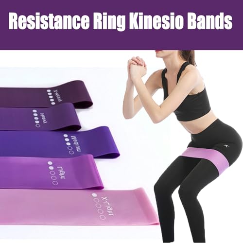 Resistance Bands for Working Out, Pull Up Bands Assistance, Exercise Workout Bands Resistance Set for Men Women 5 Pcs (Purple, 5 Different Levels)