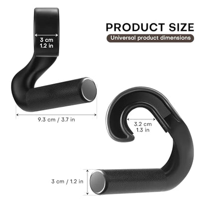 Neutral Grip Pull Up Handles - Heavy Duty Multi-Purpose Handles for Pull Ups & Deadlifts - Ergonomic Workout Handles & Exercise Machine Attachments with Premium Grips