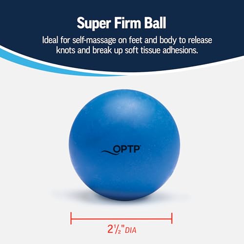 OPTP Super Firm Ball – Massage Ball for Feet, Back & Legs – Deep Tissue Myofascial Self-Massage Ball for Plantar Fasciitis and Sore Muscle Relief - Non-Returnable