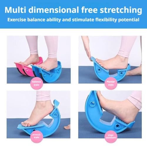Calf Stretcher and Foot Rocker,Foot and Calf Stretching,Slant Board for Calf Stretching,Enhanced Ankle Flexibility,Durable with Non-Slip Surface,Strength Training Equipment Leg Machines - color: Black