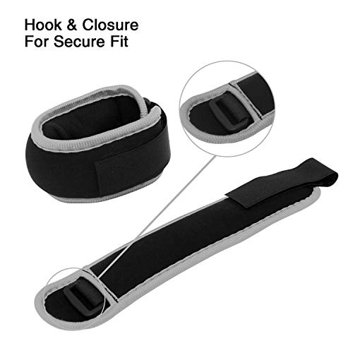 Pesas de Tobillo/Muñeca, Pesas de Puño de Mano de Brazo de Pierna Pequeña para Mujeres y Niños, Equipo de Ejercicio con Correas Ajustables para Gimnasio, Caminar, Trotar, Aeróbicos (1 Par)