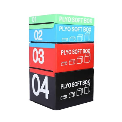 Foam Reinforced Box Stackable Soft Plywood Box, Anti-Skid Safety Used for Jumping, Strength Training and Physical Training, Suitable for Home Gym Box - size: 90*75*150cm