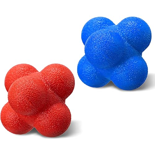 Hexagonal Reaction Ball High-Density Rubber Foam Bounce for Agility Reflex and Coordination Training