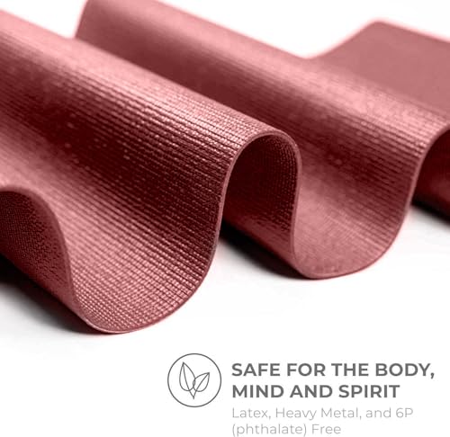 Voyage Yoga Mat, 10 Pack, 72" x 24" Professional Studio and Gym Bulk Yoga Mats, 5mm Thick, Durable, Anti-Tear, Non Slip Fitness and Exercise Mats - color: Burgundy