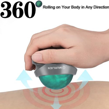 Massage Roller Ball, Tight and Sore Muscles Relief, Manual Massager, Alleviating Shoulder, Arms, Back, Legs, Calves or Muscle Tension - Green - color: Green