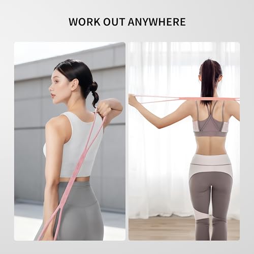 PROIRON Figure 8 Resistance Bands with Handles Exercise Band Stretch Bands for Yoga arm Chest and Shoulder Stretch 8 Shaped Resistance Band for Women
