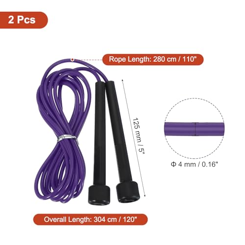 PATIKIL Jump Rope PVC, Adjustable Speed Skipping Rope Tangle-Free Exercise Equipment for Workout Women Men Outdoor Training Home Fitness