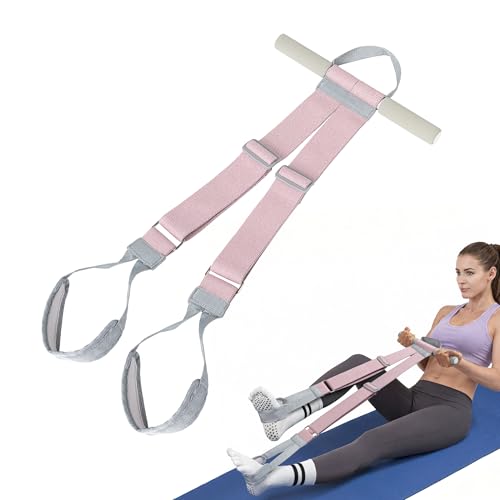 Foot Pedal Resistance Band for Women Core Workout, Fabric Resistance Band with Handles 150lb Full-Body Exercise Band for Arm & Leg Muscle Training, Adjustable & Fixed Length Options - style: Adjustable