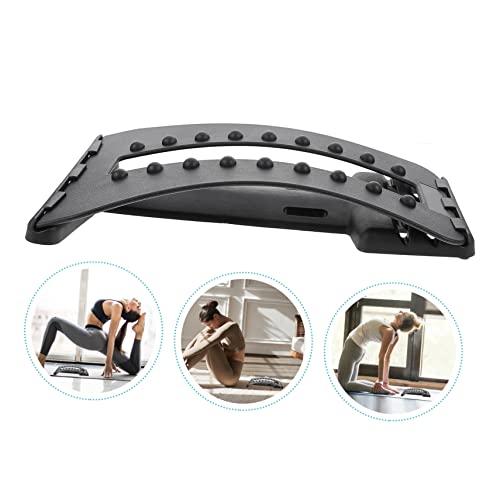 Lumbar Back Stretcher for Spine Corrector and Massage Device for Home Use Back Arch Support and Relaxation Tool