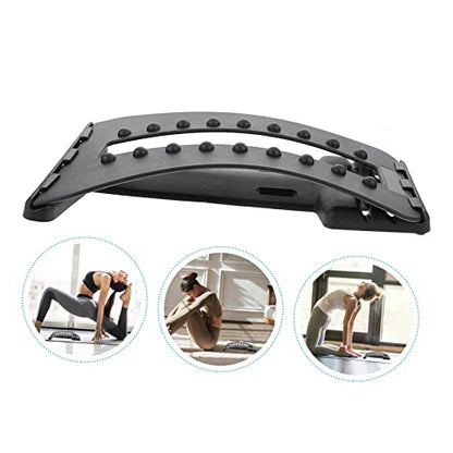Lumbar Back Stretcher for Spine Corrector and Massage Device for Home Use Back Arch Support and Relaxation Tool