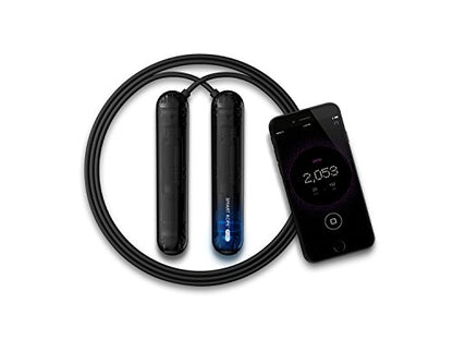 Tangram Smart Rope PURE (App-Connected Smart Jump Rope for Fitness and Workouts, Jump Counter, Adjustable Length, Bluetooth Enabled, Track Calories and Jumps, Dual Ball Bearing Rotation)