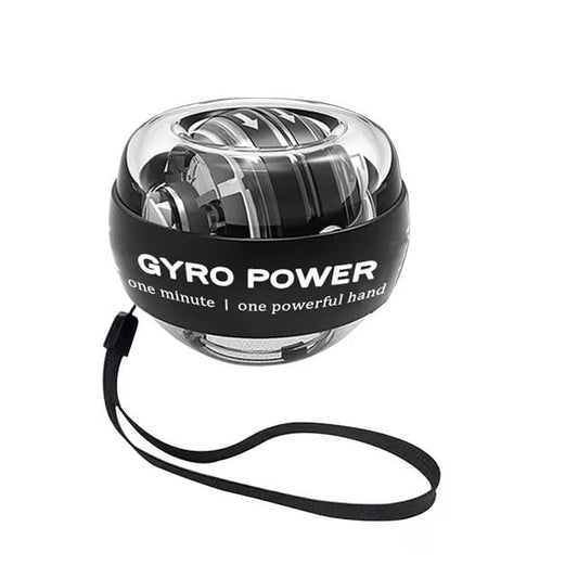 Wrist Exerciser – Auto-Start Gyro Ball Hand Strengthener for Forearm, Wrist & Grip Training. Portable Forearm Trainer for Home, Office, Gym. - color: BLACK