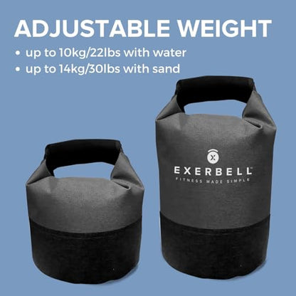 Foldable Adjustable Kettlebell 4-30lbs – Portable Water Sandbag Functional Strength Tool – Soft Floor-Friendly Mobility Gear for Home Gym Travel – Leak-Resistant Load with Internal Scale - color: Gray