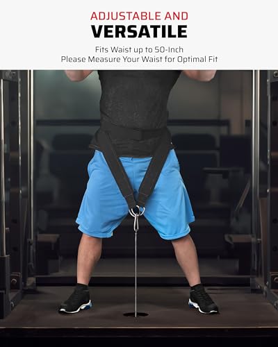 THEFITGUY Ultimate Belt for Belt Squats & Sled Pulling Belt | Ultimate Combination for Maximized Strength and Agility