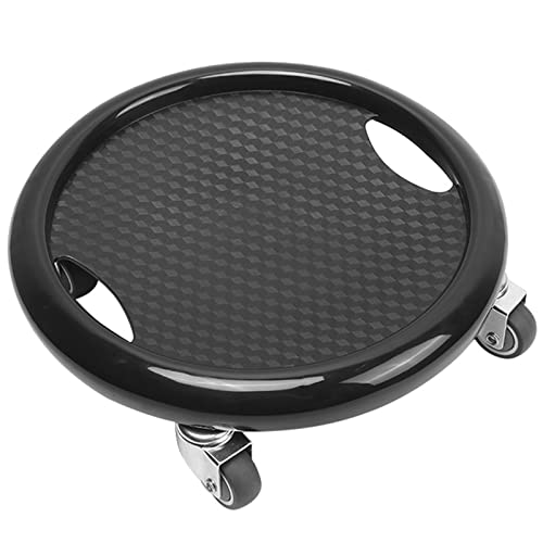 BORDSTRACT Ab Rollers, Abdominal and Core Coaster Strength Workout Trainer with 4 Rollers, Ab Rollers Wheel Exercise Equipment for Home - color: Black