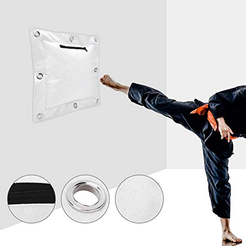 Wing Chun, Wing Chun Wall Punch Canvas Empty Sand Bag Target with Zipper for Boxing Muay Thai Sanda for Wing Chun Or Kung Fu Students(Triple Bag)