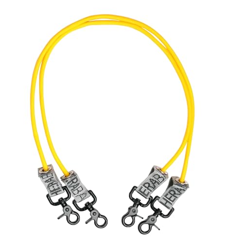 THERABAND Resistance Tubing with Connectors for Wall, Rehab & Wellness Station, Light Level 2, Set of 2, 24-Inch Yellow Tubing for Physical Therapy, Exercise, Rehab, Clinics & Pilates, Latex Tubes - color: Yellow - Thin, size: 24 Inch