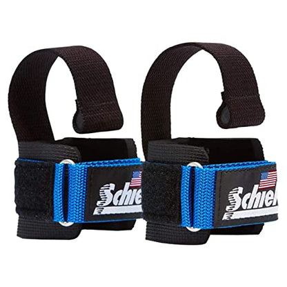 Schiek Sports Model 1000-DLS Deluxe Dowel Lifting Straps - color: Blue