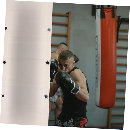 VOSAREA Wall-Mounted Boxing Triplet Bag Empty 110x40cm Canvas Sandbag for Boxing Training and Workout, Hanging Punching Bag for Martial Arts and Fitness