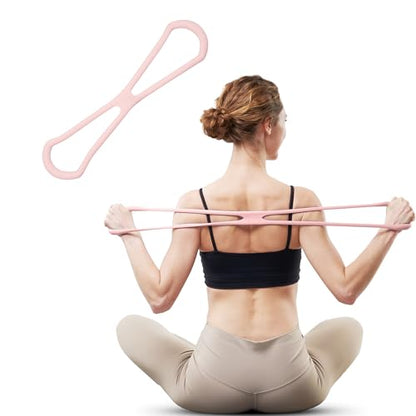 Keep Figure-8 Resistance Band - High Elasticity Exercise Band for Arm Toning, Shoulder & Core Stretching - Anti-Slip Grip Portable Fitness Equipment for Home Workout