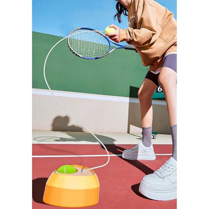 Tool Quick Setup None Water Tennis Practice Equipment Includes Ball for High Bounce Training Enduring Tennis Trainer Rebounds with Rope None Water