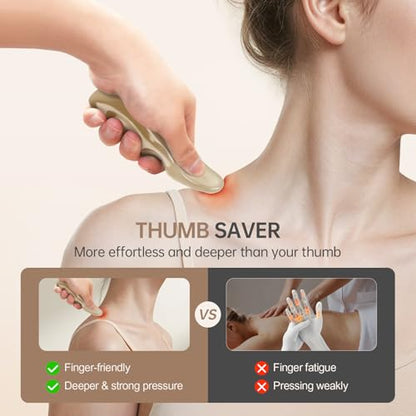 Manual Trigger Point Massage Tool Thumb Saver Deep Tissue Massage 3Pcs Set for Whole Body, Knot and Stress Relief Muscle Relaxation - color: 3pcs