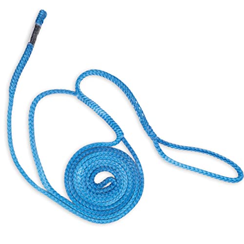 1/2 Inch Swamp Ape Whoopie Sling – 6ft Knotless Rigging Sling with Adjustable Eye – Blue Rope with Tuff Coat Urethane for Resistance to Elements – Made in USA - size: 6 ft
