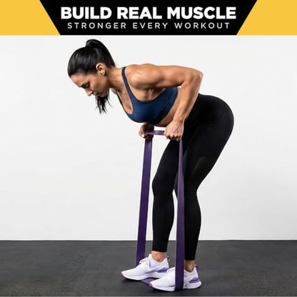 Resistance Workout Exercise Bands for Home, Gym, Stretching, Strength Training, Weightlifting, Pull Up Assist - Indoor and Outdoor Use