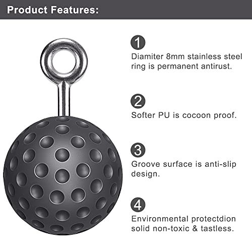 SELEWARE Pull Up Ball Grip & Wall Mounted Pull Up Bar, Heavy Duty Home Gym Equipment for Strength Training, Chin Ups