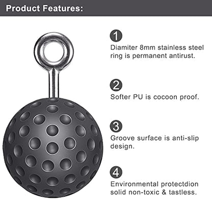 SELEWARE Pull Up Ball Grip & Wall Mounted Pull Up Bar, Heavy Duty Home Gym Equipment for Strength Training, Chin Ups