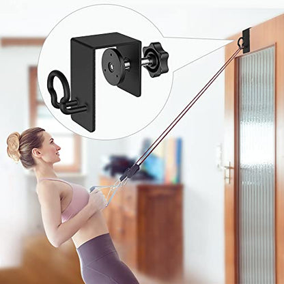 Heavy Duty Door Anchor Attachment and Shoulder Pulley for Rotator Cuff Recovery