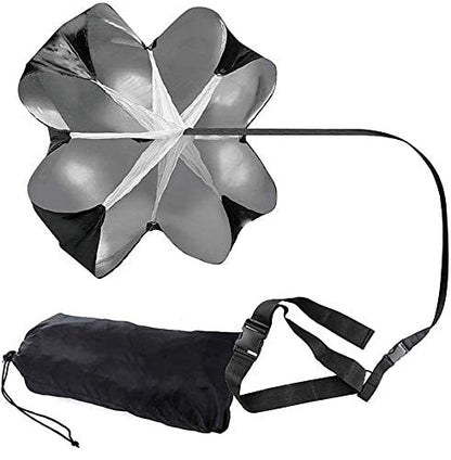 Running Speed Training 56" Parachute with Adjustable Strap Speed Chute Resistance Running Parachute for Adults