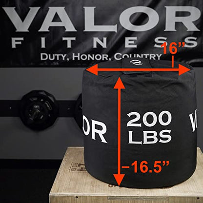 Valor Fitness Self-Fill Strongman Heavy Sandbags – Stone and Atlas Style Bag - 200 lb Built in Fill Bag for Extra Durability - Strength and Conditioning - Multiple 200 lb Max