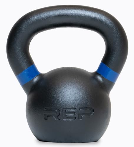 REP Fitness Single Kettlebells Weight Range, Cast Iron, Strength Training, Power Workout Equipment, Home Gym, Free Weights, Dumbbell Alternative, Exercise, Men, Women