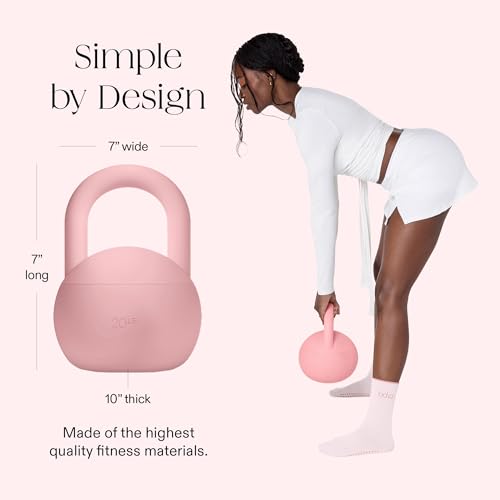 Bala Kettleball, Soft Kettlebell for Women - Kettlebells Strength & Core Training Equipment for Home Gym Workouts - Anti-Slip Grip Exercise Weights with Cushioned Impact-Resistant Base