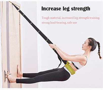 Back bend Assist Trainer - Improve Back and Waist Flexibility, Door Flexibility Stretching Strap, Home equipment for Ballet, Dance, Yoga, Gymnastics, Cheerleading, Splits - color: red