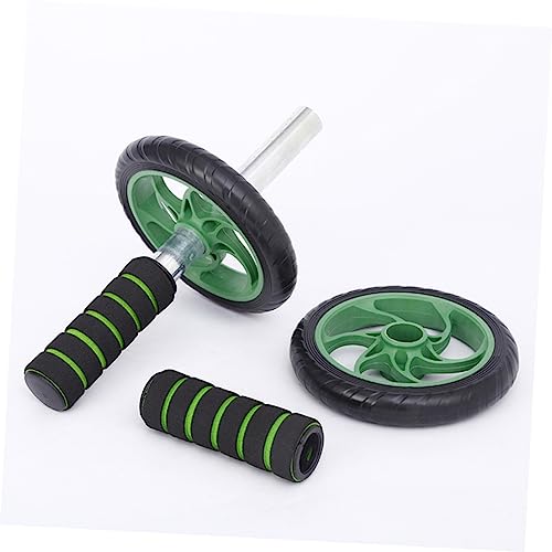 Dual-wheel Fitness Roller Silent Operation and Knee Pad Portable Abdominal Exercise Equipment for Muscle Building and Green