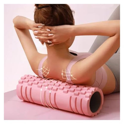 High Density Foam Roller for Muscle Massage - Pain Relief for Back, Legs, and Arms(Pink)