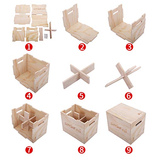 3-in-1 Wooden Plyo Jump Box for Training, Workout Step Platform, Multi-Sided Crossfit Equipment for Exercises of All Skill Levels