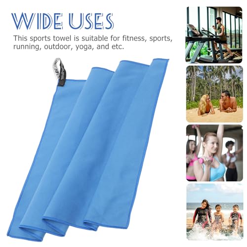 Alipis Fast Dry Sweat Towel Microfiber Gym Sports Towel 40x60cm Carry Tube Bag, Quick Dry Cooling Workout Accessory for Fitness, Swimming, Yoga, Men Women