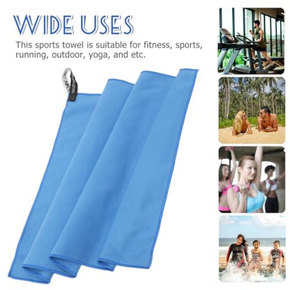 Alipis Fast Dry Sweat Towel Microfiber Gym Sports Towel 40x60cm Carry Tube Bag, Quick Dry Cooling Workout Accessory for Fitness, Swimming, Yoga, Men Women