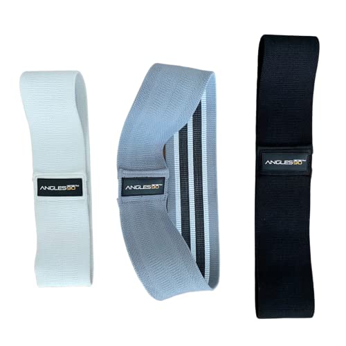 A90 Fabric Resistance Bands Set - Non-Slip for Glutes, Hips & Thighs - for Kickbacks, Squats & Hip Rotation, Exercise & Stretch - Resistance Band