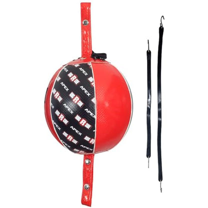 Ringside Apex Boxing Training Double End Bag - color: Red/Black, size: 9 Inch